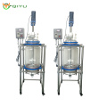 100L  liquid and solid extraction Chemical Glass Filter Reactor Equipment with stainless steel agitator